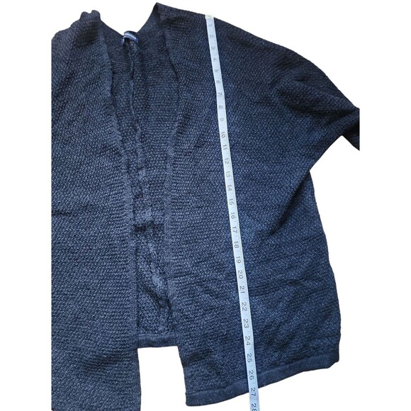 Brandy Melville Open Front Cardigan Sweater OS Black Grunge Slouchy Caroline - Picture 9 of 10